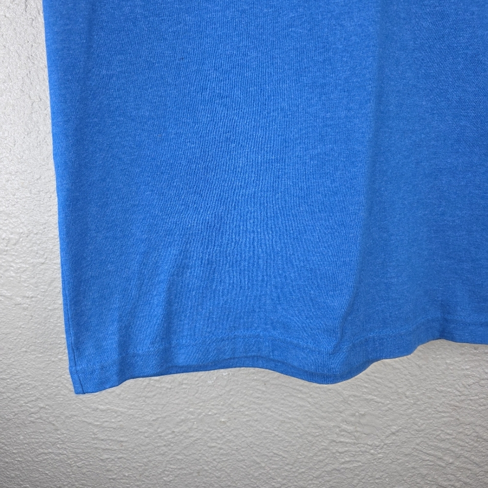 Carhartt Men's Relaxed Fit Heavyweight Short Sleeve Bright Blue Tee with Pocket - Picture 5 of 13